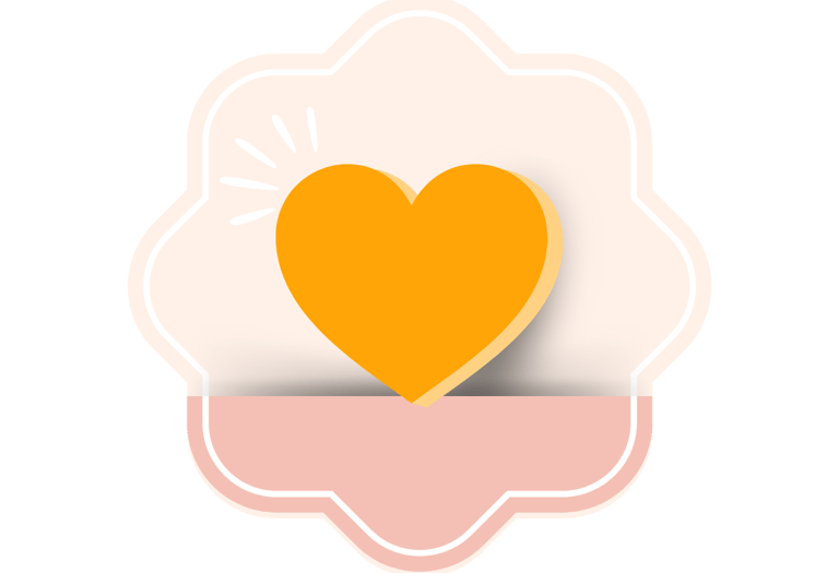 coeur orange