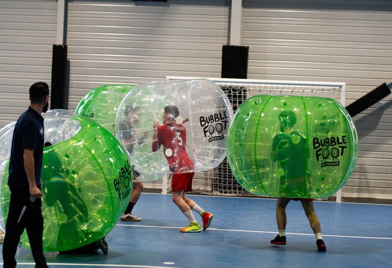 Activitée sportive 100% Fun avec bubble foot Bordeaux