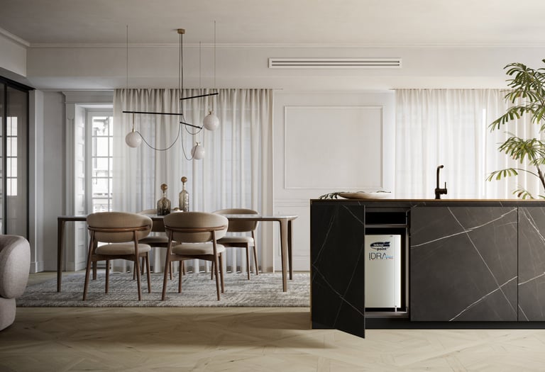 Invisible water condenser cooling