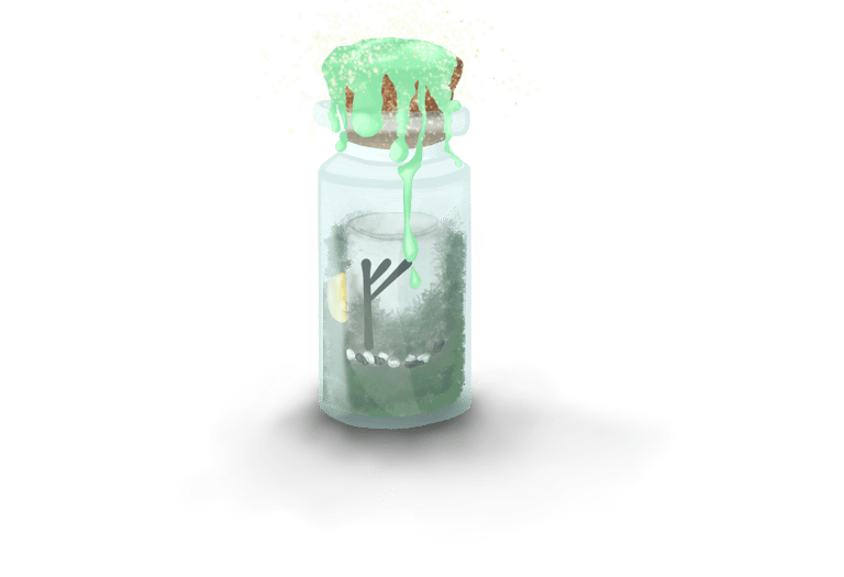 Botella de intencion magica