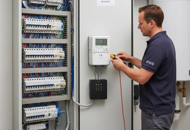 Wartung eines Schaltsschrankes vom Elektromeister Khalid aus Nuernber