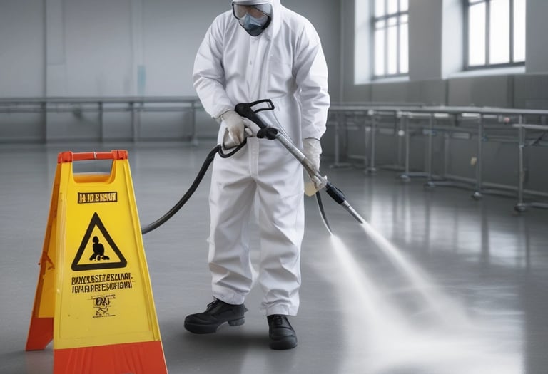 Close-up of eco-friendly pest control products arranged neatly on a table.