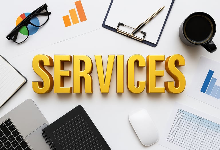 a desk with a laptop and a keyboard and a mouse