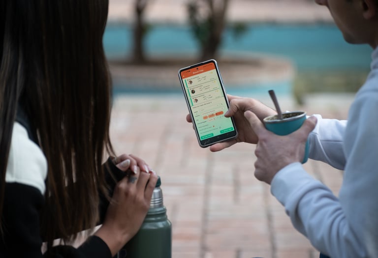 Aplicación de viajes compartidos. Filtrado de viajes segun ubicaciones y horarios