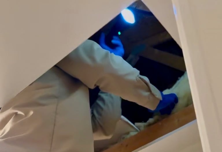 Rodent Pest Control attic inspection and trapping in Menifee Footprint Pest Management