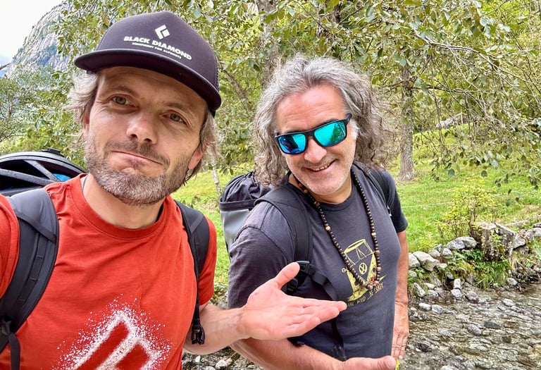 Mountain Guides Davide Spini and Giovanni Ongaro