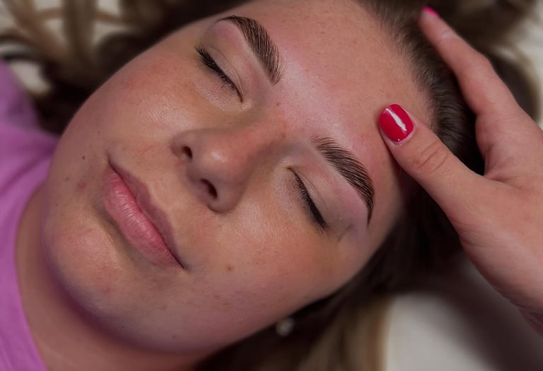 brows by esthetician mallory at Meraki and Co salon and spa