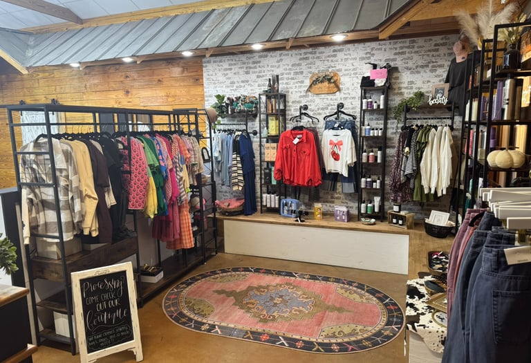 boutique at Meraki and Co salon and spa and boutique in Greer sc