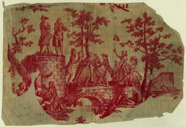 Toile de Jouy rouge