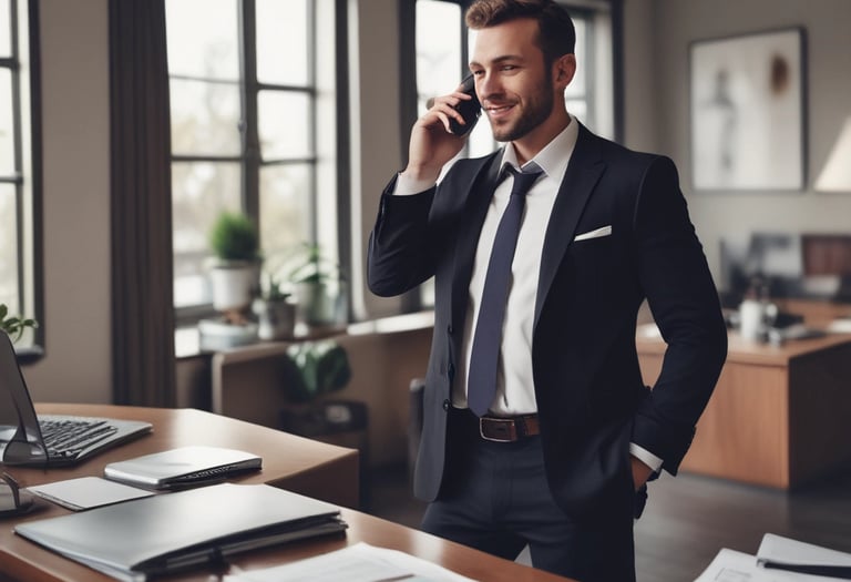 A classic Parisian building with ornate architecture is situated on a street corner. It features several stories, a mansard roof, and decorative railings. The ground floor is occupied by a restaurant with red awnings and an outdoor seating area. A lamppost and a cylindrical advertising column are visible along the street. The scene is illuminated by bright sunlight, and a bird is flying in the sky.