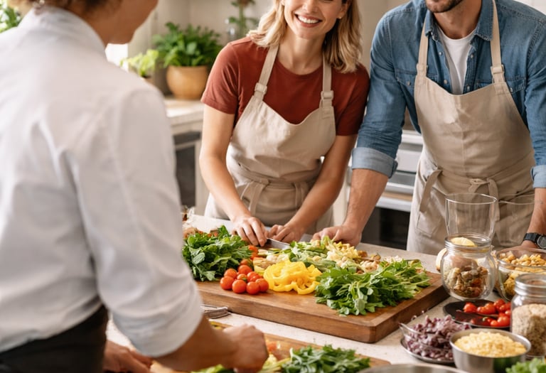 Atelier de cuisine à domicile à Marseille – accompagnement personnalisé pour apprendre à cuisiner de