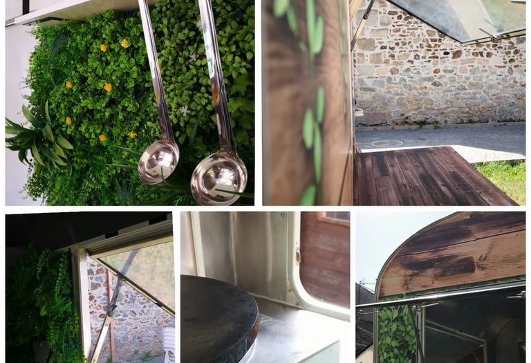 angles de vue de la caravane à crêpes