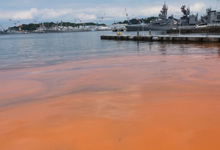 florida red tide in gulf waters near homes