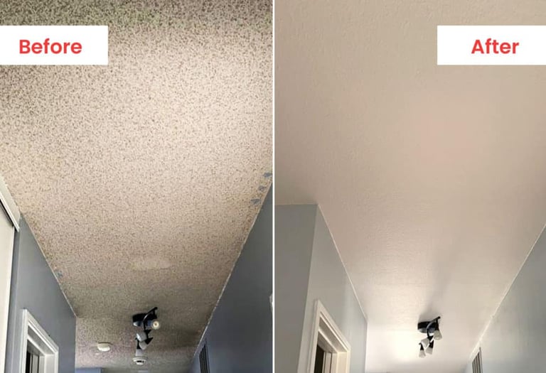 remove popcorn ceiling texture in massachusetts