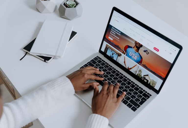 business website homepage design with clean layout