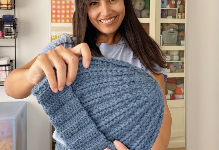 Patron crochet gorro algodon