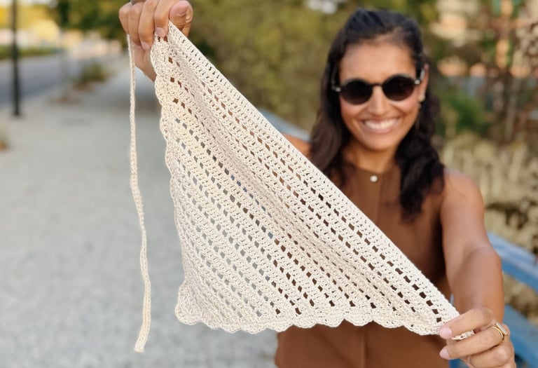Patron crochet pañoleta