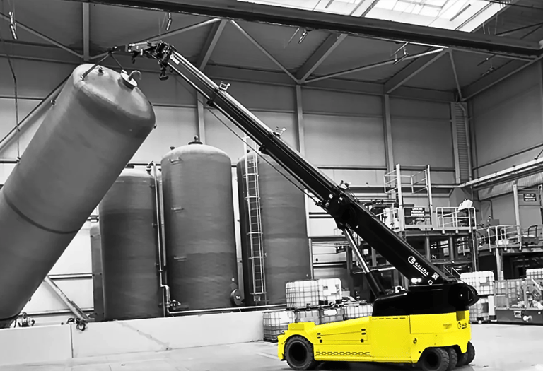 Żuraw Galizia GF180 - elektryczny mini żuraw do ograniczonych przestrzeni, udźwig 18 ton