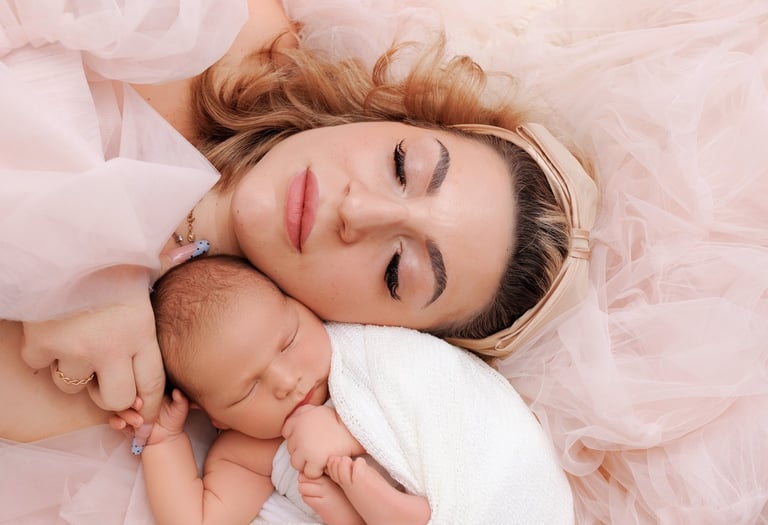 Photographie de maman & bébé