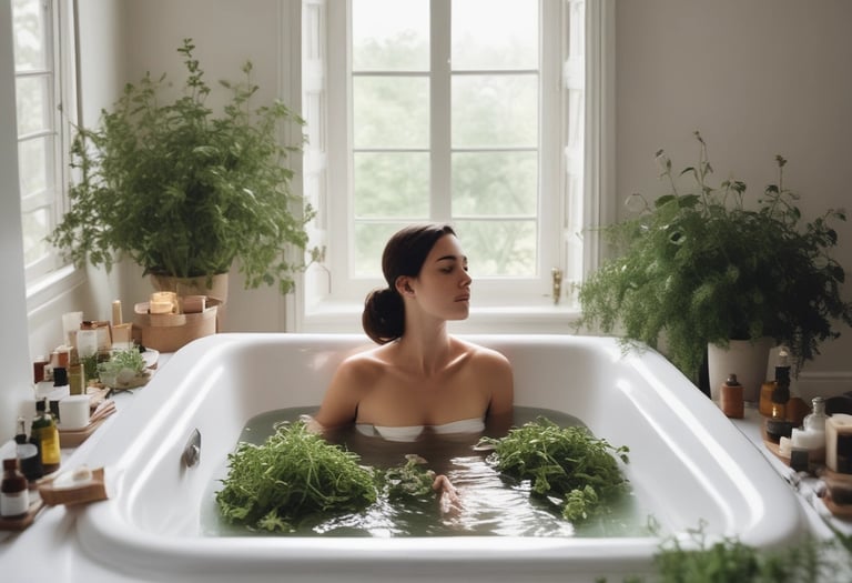 A close-up of hands holding healing crystals with soft natural light.