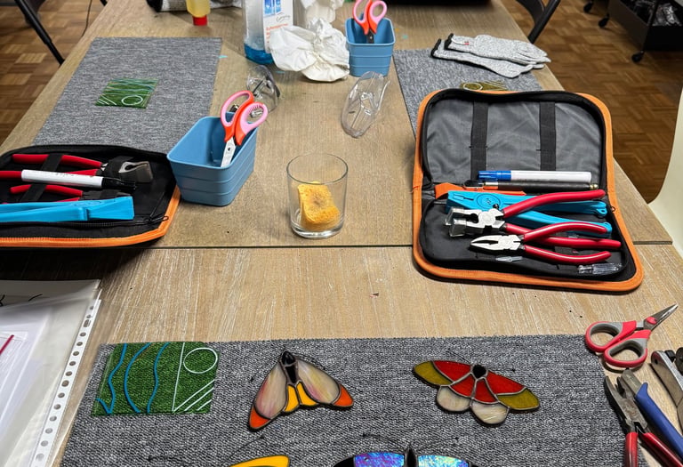 Atelier initiation vitrail Tiffany sur Mons, Hainaut