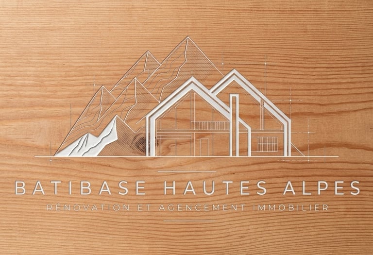 Enseigne en bois gravée pour une entreprise de Vallouise