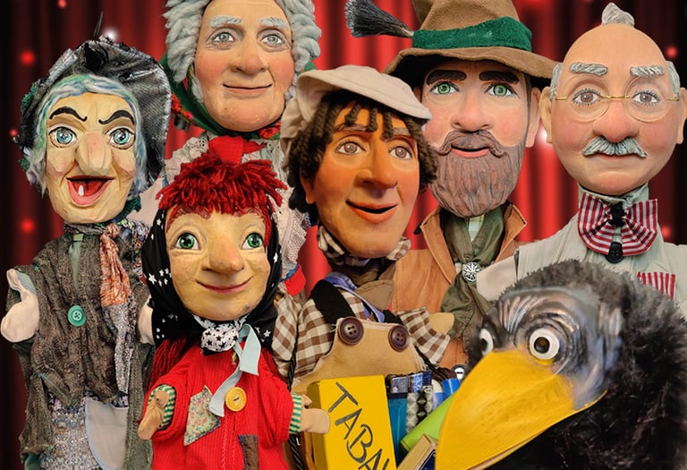 Figuren von der kleinen Hexe