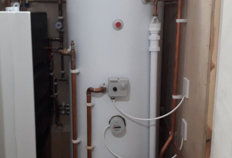 Hot water tank installation and replacement in North Devon