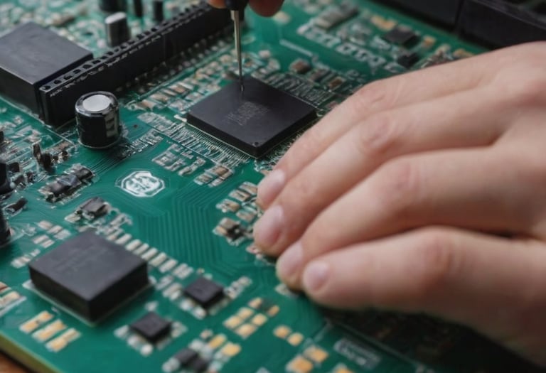 Smart industrial automation with sensors, data processing, and connectivity.