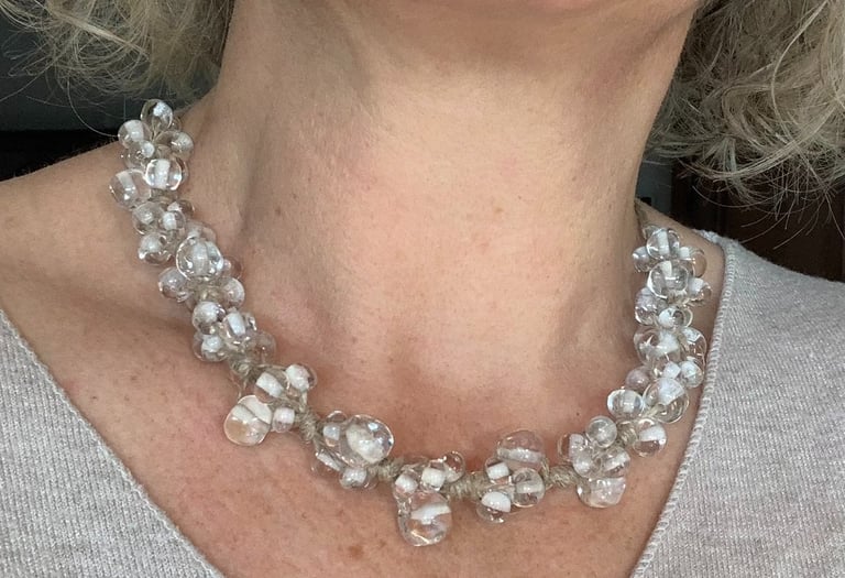 102 perles de cristal de verre de Murano