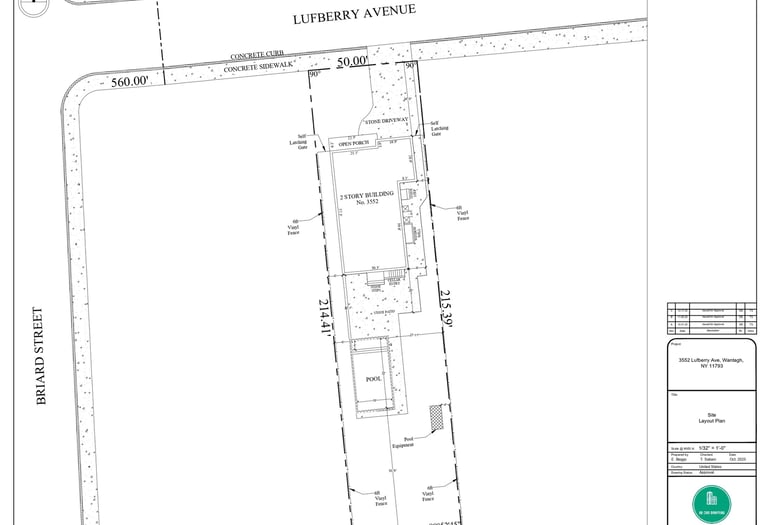 Site Plan for Planning Permission/Permit Approval
