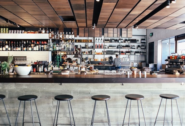 Light construction bar fit-out