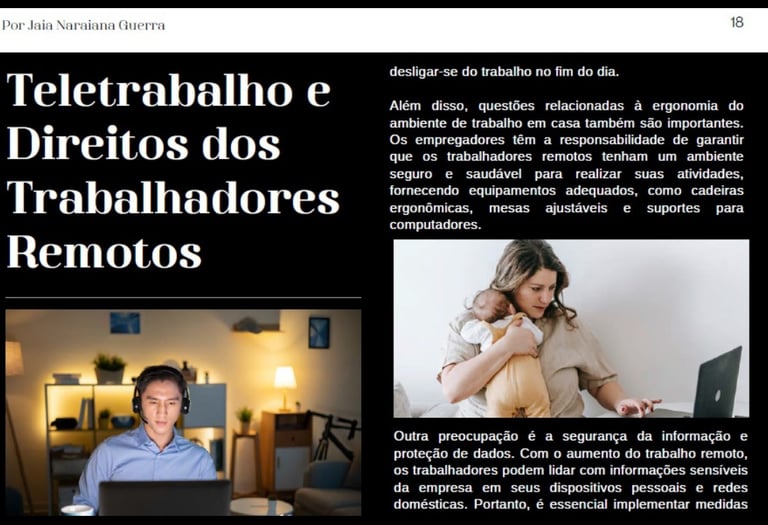 uma mulher com uma camisa branca e um homem com laptop