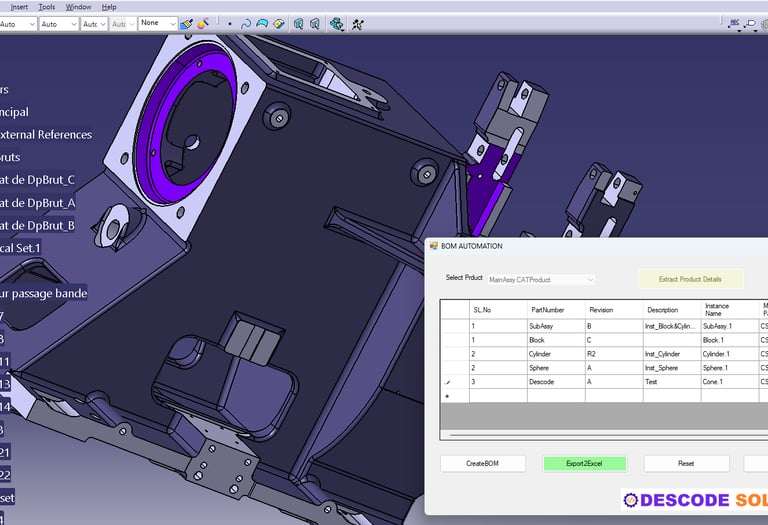 CATIA Customization - Descode Solutions