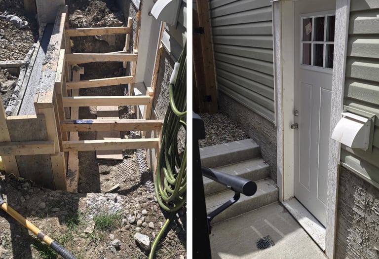 Separate entrance with enhanced egress and increased natural light