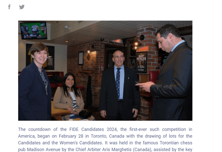 FIDE Chess Candidates 2024: Pairings announced