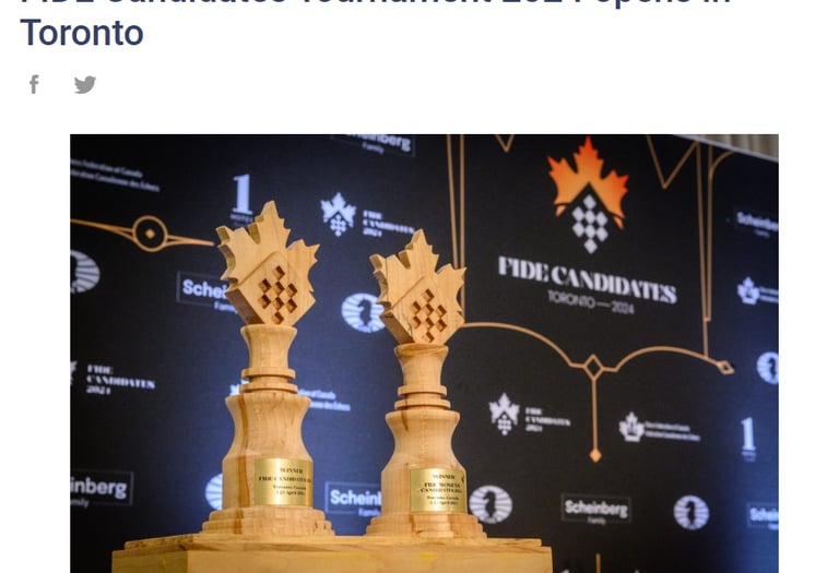 FIDE Chess FIDE Candidates Tournament 2024 Toronto Canada Chess