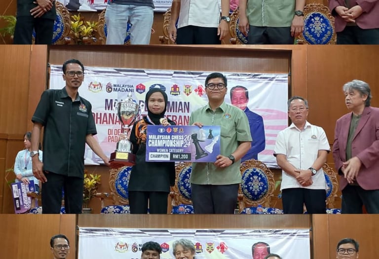 FM Wonng jianwen WIM Puteri Munajjah Malaysia chess championship 2024