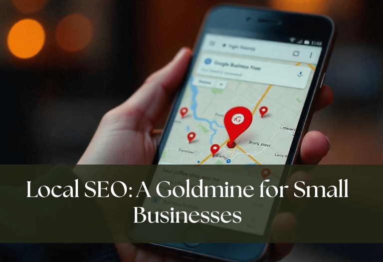 A google map on mobile showing locations nearby