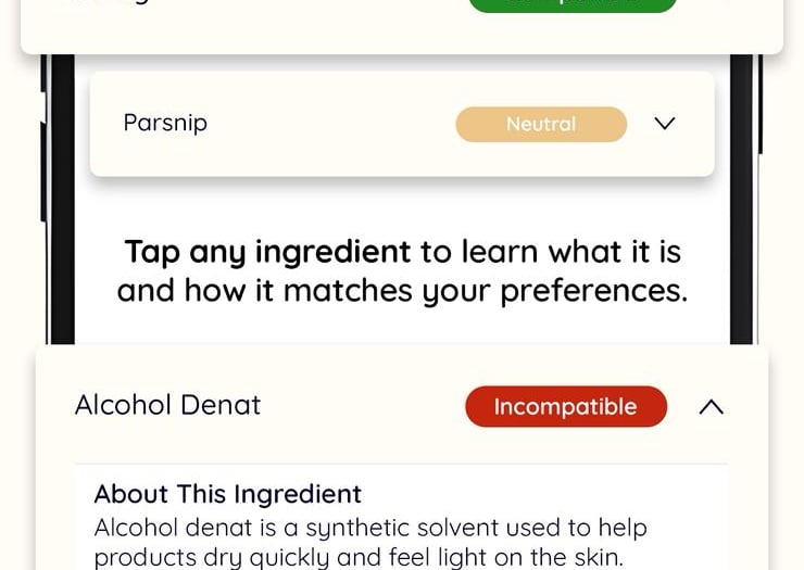 Ingredient scanner, MyGredient, food scanner, cosmetic scanner