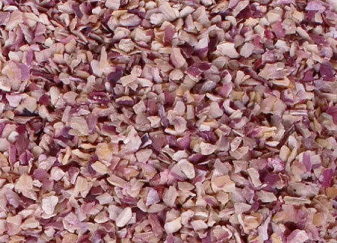 dehydrated red onion chopped