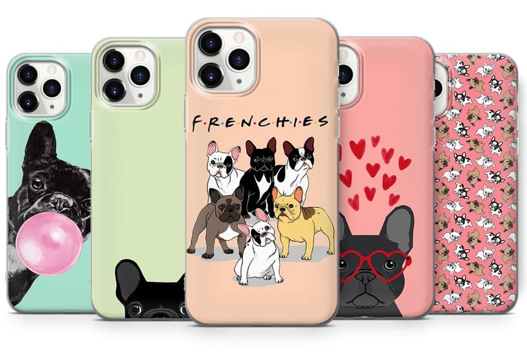 5 custom printed phone cases (Dogs)