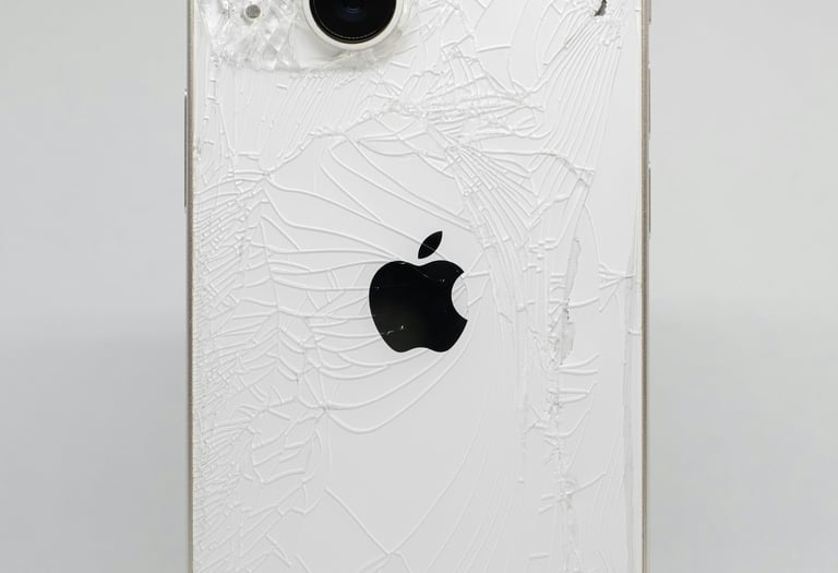 Shattered Back glass Phone