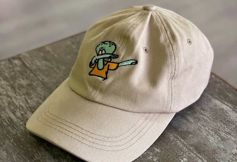 Customized cap with a cartoon character
