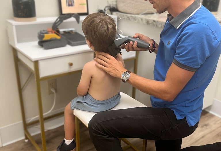 Franklin chiropractor using Insight scans to find stress in children