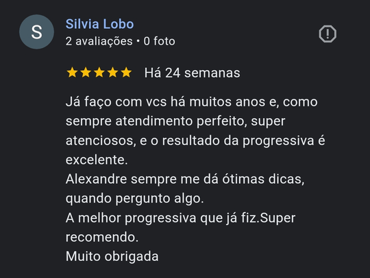 comentario google cliente escova progressiva