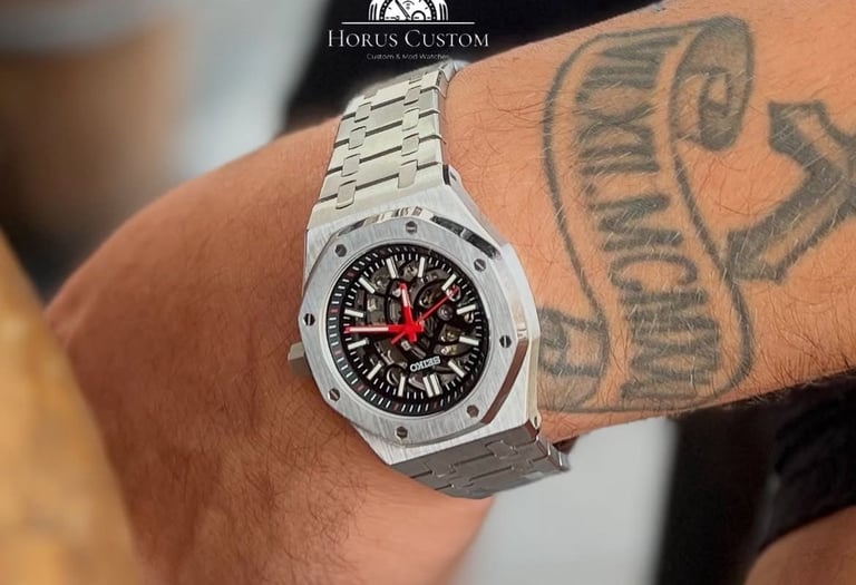 royal oak skeleton seiko mod