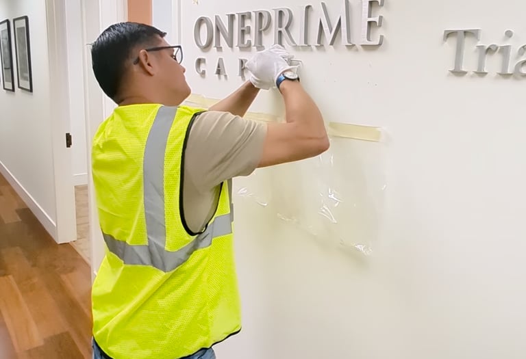 GC Power Design Lobby Sign Installation