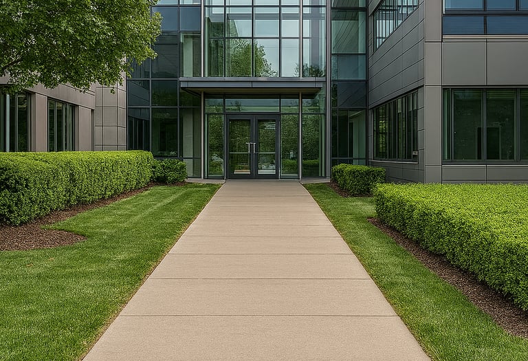 Allée extérieur entreprise, bureaux