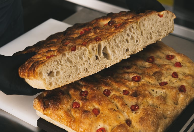 Fresh Focaccia at Ornella Cafe Batam